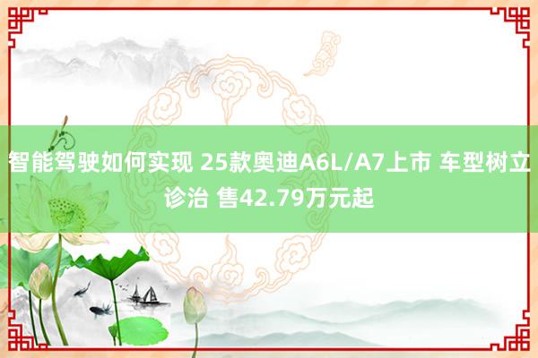 智能驾驶如何实现 25款奥迪A6L/A7上市 车型树立诊治 售42.79万元起