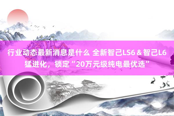 行业动态最新消息是什么 全新智己LS6＆智己L6猛进化，锁定“20万元级纯电最优选”