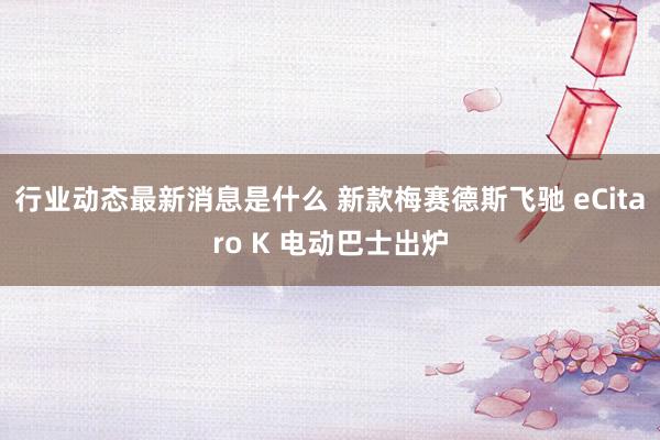 行业动态最新消息是什么 新款梅赛德斯飞驰 eCitaro K 电动巴士出炉