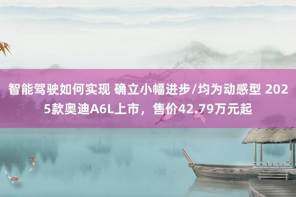 智能驾驶如何实现 确立小幅进步/均为动感型 2025款奥迪A6L上市，售价42.79万元起